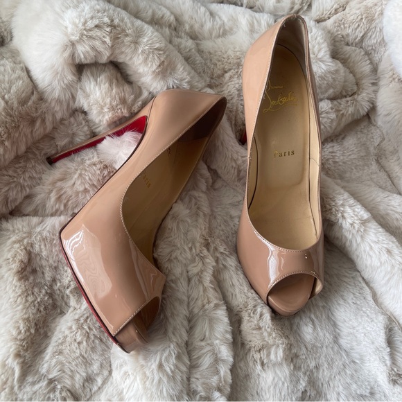 Christian Louboutin Tan Stiletto Heels